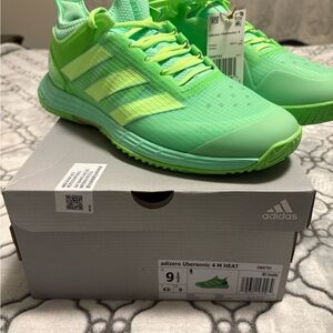 Adidas Adizero Ubersonic 4 M Heat Lime Green Shoes
